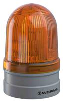 26132070 Werma EvoSIGNAL Midi Series Yellow Multiple Effect Beacon, 12 V, 24 V, Base Mount, LED Bulb, IP66