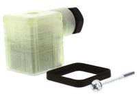 935980333-rs-gdml-3016-led-230-rg-schwarz Hirschmann GDML 3P+E DIN 43650 A, Female Solenoid Valve Connector with Indicator Light, 250 V Voltage