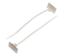 148-00001-t18rsa-pa66-na HellermannTyton Cable Tie, Self Adhesive, 100mm x 2.5 mm, Natural Polyamide 6.6 (PA66), Pk-100