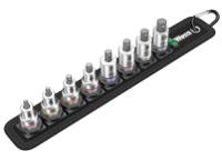 3971 Wera 8-Piece Metric 3/8 in Bit Socket Set , Hex Bit