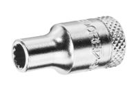 d-20-7 Gedore 1/4 in Drive 7mm Standard Socket, 12 point, 25 mm Overall Length