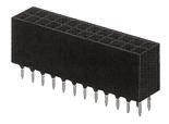 7-534206-5 TE Connectivity AMPMODU MOD II Series Straight Through Hole Mount PCB Socket, 50-Contact, 2-Row, 2.54mm Pitch, Solder