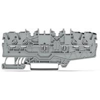 2000-2141 WAGO  TOPJOB S Series Grey, 1mm², 1-Level, Push-In Cage Clamp Termination, ATEX, EAC Ex, IECEx