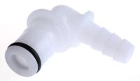 apc23004 Colder Products Hose Connector, Elbow Hose Tail Coupling 1/4in ID, 8.3 bar