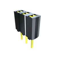 ssa-110-w-t Samtec SSA Series Straight Through Hole Mount PCB Socket, 10-Contact, 1-Row, 2.54mm Pitch, Through Hole Termination