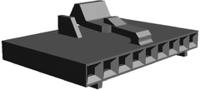 104257-8 TE Connectivity, AMPMODU MTE Female Connector Housing, 2.54mm Pitch, 9 Way, 1 Row