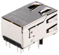 si-52008-f Bel-Stewart MagJack Series Female RJ45 Connector, STP Shield Straight