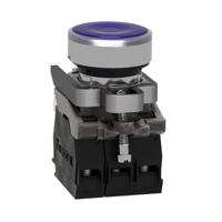 xb4bw36m5 Schneider Electric Harmony XB4 Series Illuminated Push Button, Slow Break, Panel Mount, 22mm Cutout, SPDT, 240V, IP66,
