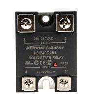 ksi240d25-l i-Autoc KSI Series Solid State Relay, 25 A Load, Panel Mount, 280 V ac Load, 32 V dc Control