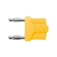 rs-kurz-19-4-ig-mb-ni-ge Schutzinger Yellow Male Banana Connector, 4 mm Connector, Socket Termination, 12A, 30 V ac, 60 V dc, Nickel Plating