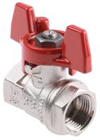 733-5202 RS PRO Brass Full Bore, 2 Way, Ball Valve, Threaded, BSPP 3/8in, 40 → 30bar Operating Pressure