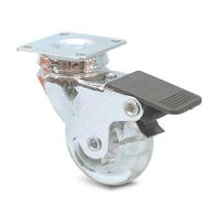 366524 Guitel Hervieu Braked Swivel Castor Wheel, 40kg Capacity, 50mm Wheel