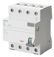 5sv3646-6kk12 Siemens 5SV3 RCCB, 63A, 4 Pole, 300mA, Type A