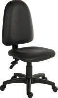 625-797 RS PRO Black Polyurethane Operator Chair, 120kg Weight Capacity