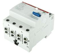 2csf204001r1250 ABB 4 Pole Type AC Residual Current Circuit Breaker, 25A F200, 30mA
