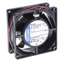 8314hl ebm-papst 8300 Series Axial Fan, 24 V dc, DC Operation, 67m³/h, 4.3W, 80 x 80 x 32mm