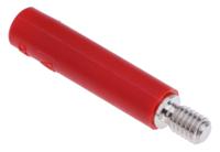 231033-22 Staubli Red Female Banana Socket, 4 mm Connector, Screw Termination, 32A, 600V, Nickel Plating