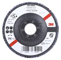3m556d-b61788 3M 566A Zirconia Aluminium Flap Disc, 115mm, Coarse Grade, P40 Grit
