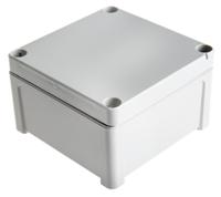 ta-111107-enclosure Fibox TEMPO Series Grey ABS Enclosure, IP65, Grey Lid, 110 x 110 x 65mm