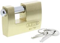 xr0082-70 ABUS Key Weatherproof Brass, Steel Padlock, 12mm Shackle, 70mm Body