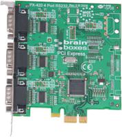px-431 Brainboxes 3 Port PCIe RS232 Serial Card