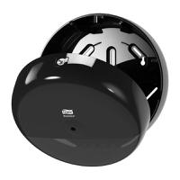 680008 Tork Black Plastic Toilet Roll Dispenser, 156mm x 269mm x 269mm