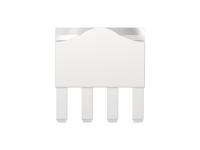 225688-e ERNI 225688 Series Vertical Surface PCB Header, 1 Contact(s), 1 Row, Shrouded