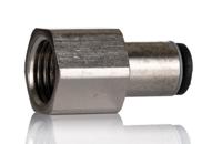 3114-06-13 Legris LF3000 Series Straight Threaded Adaptor, G 1/4 Female to Push In 6 mm, Threaded-to-Tube Connection Style