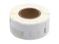 279-0900 RS PRO White Black Print Label Roll, 12mm Width, 50mm Height, 220Per Roll Qty