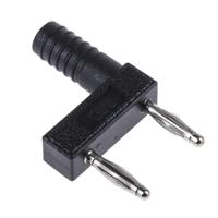 639845-21 Staubli Black Male Banana Plug, 2mm Connector, Plug In Termination, 10A, 30 V, 60V dc, Silver Plating