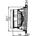 nsycvf300m115pf Schneider Electric Grey PC Grille, 268 x 248 x 116mm