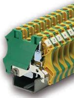 878-7578 RS PRO 2-Way DIN Rail Earth Block, 0.5 to 6mm², 26 → 8 AWG Wire, Screw