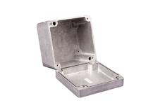 1550z139 Hammond 1550 Series Natural Die Cast Aluminium Enclosure, IP66, IK08, Natural Lid, 159.4 x 159.4 x 102mm