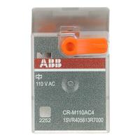 1svr405613r7000-cr-m110ac4 ABB CR-M Series Interface Relay, DIN Rail Mount, 110V ac Coil, 4CO (SPDT), 6A Load