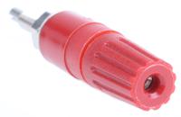 230290-22 Staubli 15A, Red Binding Post With Brass Contacts and Nickel Plated - 2mm Hole Diameter