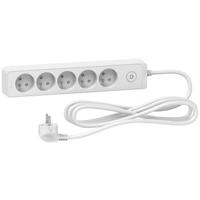 st9353w Schneider Electric French 2P 5 Gang Trailing Socket, 3m Cable, 16A, 250 V