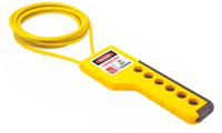 221-5271 RS PRO Black, Blue, Yellow 6-Lock ABS, Nylon Cable Lock, 7mm Shackle