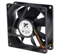 fd2480-a0151e3al ARX CeraDyna Series Axial Fan, 24 V dc, DC Operation, 69m³/h, 3.84W, 160mA Max, 80 x 80 x 25mm