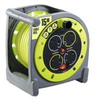 889-2488 RS PRO 15m 4 Socket Type G - British Cable Reel Open Reel, 240 V
