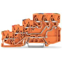 2000-5457 WAGO  TOPJOB S Series Orange, 1mm², 4-Level, Push-In Cage Clamp Termination