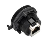 px0893 Bulgin PX0893 Series Female RJ45 Connector, Panel Mount, Cat6a Straight 1 Port