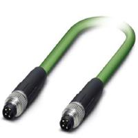 1407348 Phoenix ContactNBC, 1m Cat5, Green M8 to Male M8 Male, Shielded Shielded, Terminated PVC Sheath