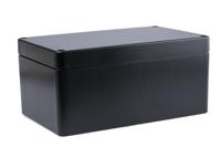 487-261612e-68 Deltron 486 Series Black Aluminium Enclosure, IP68, 260 x 160 x 120mm
