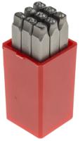 875-4727 RS PRO 3mm x 9 Piece Engraving Number Punch Set, (0 → 8)