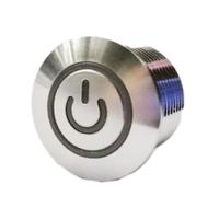 175-8454 RS PRO Illuminated Push Button Switch, Momentary, Panel Mount, 16mm Cutout, SPST, White LED, 36V dc, IP67
