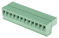 790-0809 RS PRO, 5.08mm Pitch, 12 Way, , Pluggable Terminal Block, Plug, Cable Mount, Screw Termination