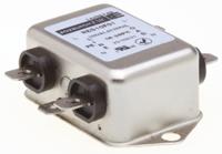 res10f01 Roxburgh EMC, RES10 1A 250 V ac DC → 400Hz, Chassis Mount RFI Filter, Fast-On, Single Phase