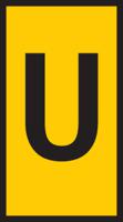 561-01214-wic1-u-pa66-ye HellermannTyton WIC Snap On Cable Markers, Yellow, Pre-printed "U", 2 → 2.8mm Cable, for Cables and Wires,