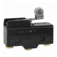z-15gw2255-b Omron Roller Lever Limit Switch, NO/NC, IP62, SPDT, Thermosetting Resin Housing, 500V ac Max, 15A Max