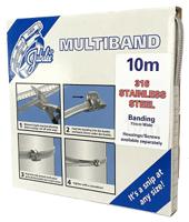 mb1901 Jubilee Stainless Steel Hex Screw Banding, 11mm Band Width